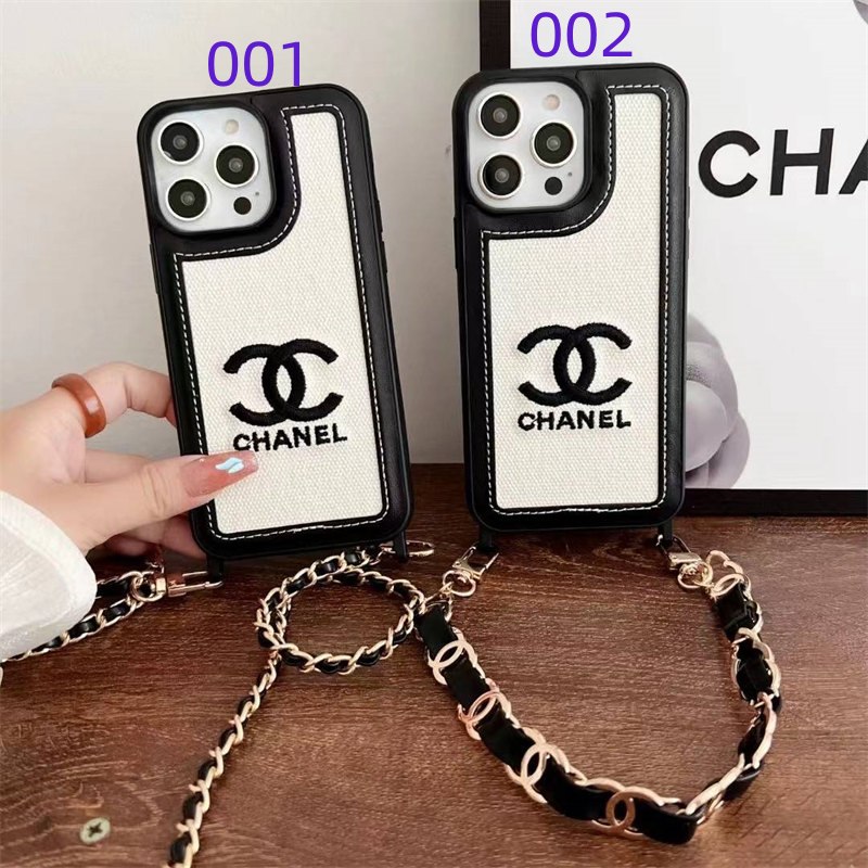 シャネル 携帯 ケース chanel ショルダー iPhone15/15proケース 