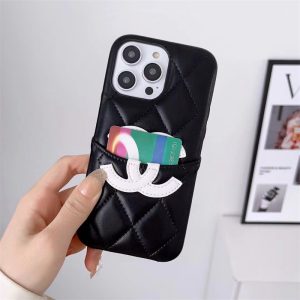chanel スマホケース iphone17/17pro/16/16pro ケース ブランド 人気 iphone15/15pro ケース シャネル スマホケース 背面 収納 カード入れ iphone14/13ケース レザー