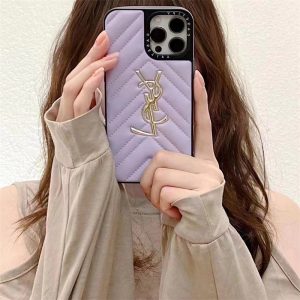 Alternative view of サンローラン iphone17ケース iphone16/16proケース ysl iphone15/14pro ケース 人気 女子 ブランド iphone12ケース レザー かわいい iphone12 ケース ピンク/パープル