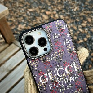 Alternative view of gucci iphone16ケース 花柄 グッチ アイ フォン ケース iphone15/15pro ケース ハイブランド iPhone14/13/12 スマホケース かわいい ブランド スマホケース 人気ランキング