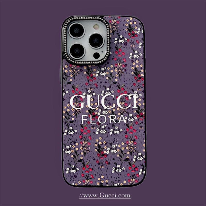 gucci iphone16ケース 花柄 グッチ アイ フォン ケース iphone15/15pro ケース ハイブランド iPhone14/13/12 スマホケース かわいい ブランド スマホケース 人気ランキング