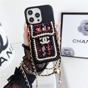 Alternative view of chanel スマホ ショルダー iphone17/17pro/16/16pro ケース シャネル iPhone15/14pro スマホケース 斜 めがけ ハイ ブランド iphoneケース ショルダー ブランド iphoneケース 背面 ポケット