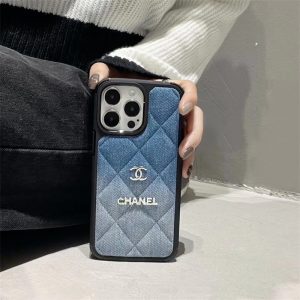 Alternative view of シャネルiphone16/16proケース デニム ブランドiphoneケース iphone15pro max ケース ハイブランド chanel 風 iphone ケース ココマーク iphone14/13 ケース 大人 かわいい