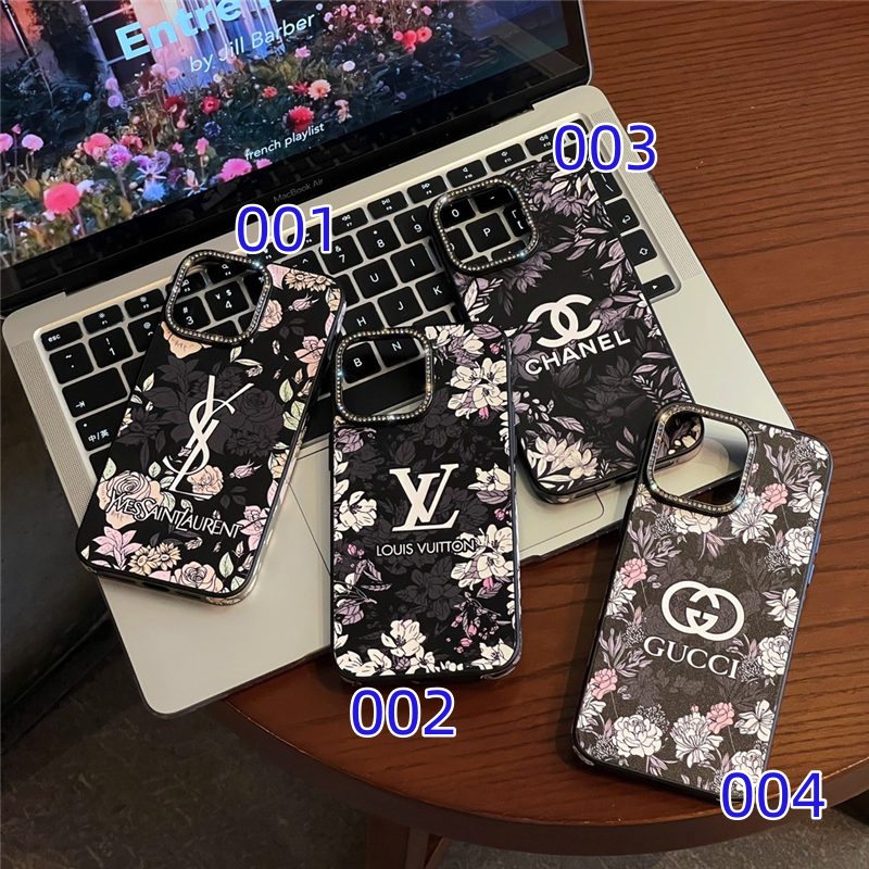 iphone17/17pro ケース ハイブランド iphone16/15/14pro ケース ブランド レディース iphoneケース 人気 女子 スマホケース 花柄 アイフォンケース かわいい レザー