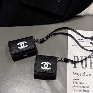 CHANEL airpods pro ケース ハイブランド シャネル airpodsケース レザー エアーポッズ 第 3 世代 ケース 可愛い ストラップ 付き エアーポッズ プロ ケース おしゃれ