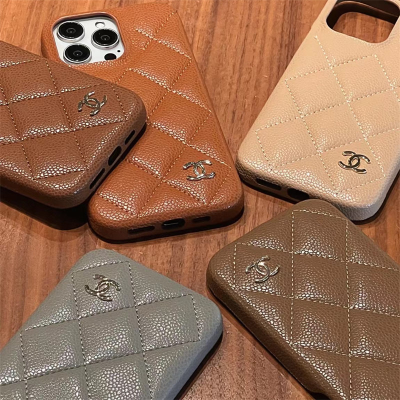 プレゼントにも♪【CHANEL】iPhone 15 Pro Max ケース レザー アイフォン16/15 ケース シャネル chanel スマホケース 15pro