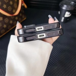 アイフォン16/15/15pro ケース ヴィトン iphone クリア ケース ブランド iphone ケース お 揃い カップル iphone14/13 ケース メタリック 衝撃に強い