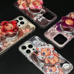 ルイヴィトン iphone16ケース magsafe iphone15/15pro max ケース ヴィトン ヴィヴィエンヌ iphoneケース14/13 キャラクター iphone12 ケース スタンド 付き 人気 女子