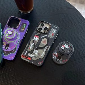 MagSafe対応 ケース ブランド iphone17/17proケース ブランド メンズ iphone16/15pro ケース マグセーフ スマホケース スタンド 付き グリップ iphoneケース 男性 プレゼント おすすめ