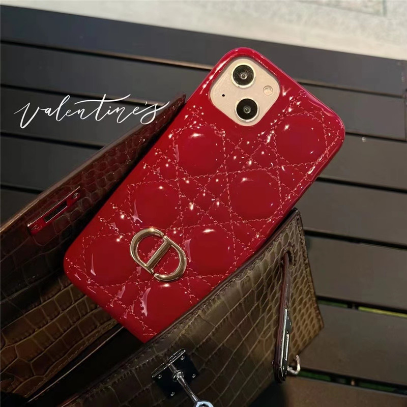 lady dior iphoneケース CDロゴ ディオール スマホケース iphone15