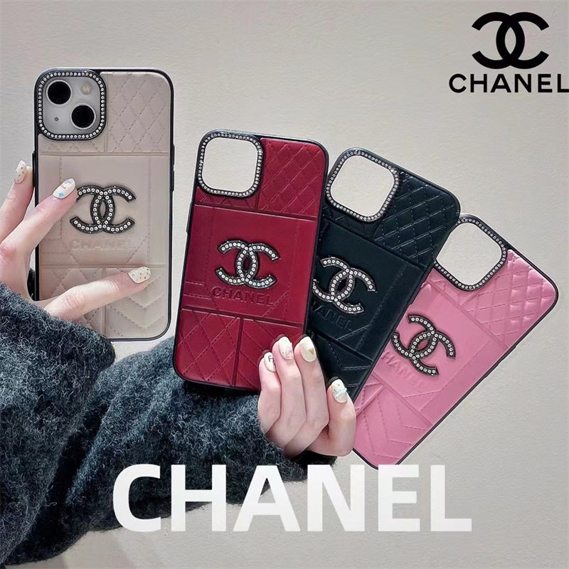 iphone17/17pro ケース シャネル 風 ココマーク chanel スマホケース パロディ iphoneケース 本革 ブランド iphone16/15pro/14 ケース ハイ ブランド コピー スマホケース 大人 可愛い