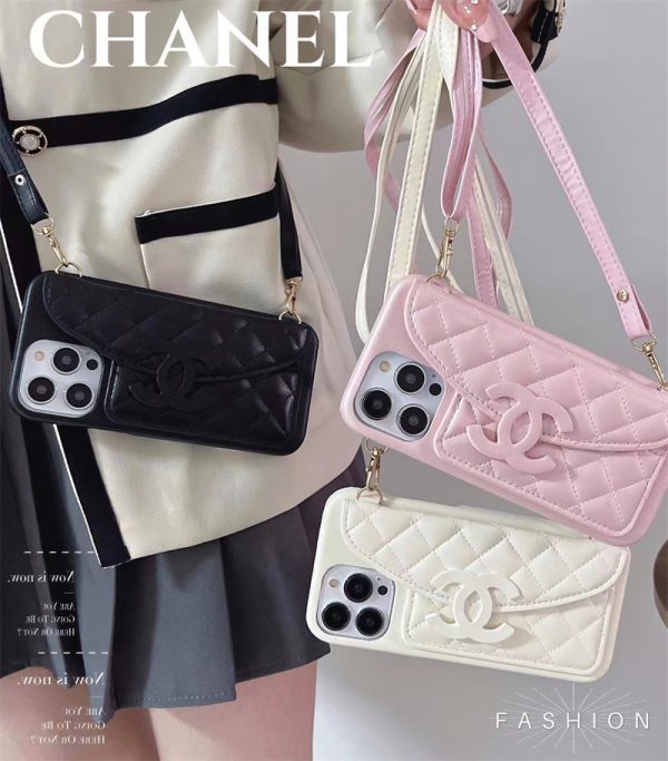 chanel iphone15/15pro ケース シャネル スマホ ショルダー iphoneケース 斜めがけ iphone14/14プロ ケース ハイ ブランド iphone13/12 ケース ブランド 人気 カード収納