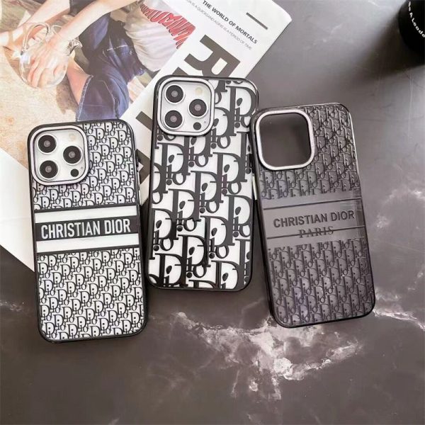 ディオール iphone16/15/15プロ ケース dior オブリーク 携帯ケース 14/14pro クリア iphoneケース ブランド かわいい iphoneケース メタリック 透明 iphone13ケース 流行 芸能人