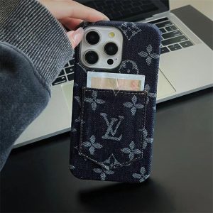 iphone16/15 ケース ルイヴィトン デニム iphone ケース ハイ ブランド iphone15pro/14pro ケース カード収納 iphone12 ケース かっこいい vuitton 携帯ケース 芸能人