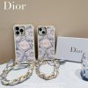 dior iphone16/16pro max ケース 人気 女子 ディオール スマホケース コピー iphone15ケース チェーン アイ フォン14/13/12/11 ケース ハイ ブランド スカーフ 付き 2024新作