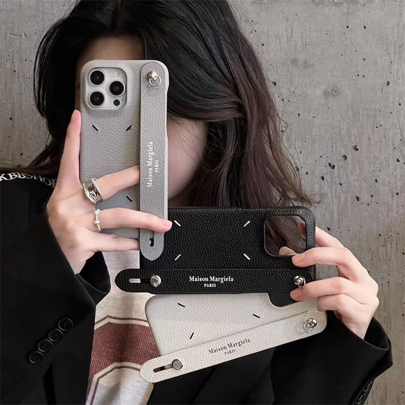 Maison Margiela スマホケース　iPhone15Pro マルジェラ iPhone15/15pro ケース 黒 おしゃれ iphone14/14pro