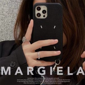 マルジェラ スマホ ショルダー margiela 携帯 ケース iphone16/15/15pro ケース ショルダー ブランド iphone14/13proケース 韓国 アイドル iphone12/11ケース 斜めがけ 肩掛け シンプル
