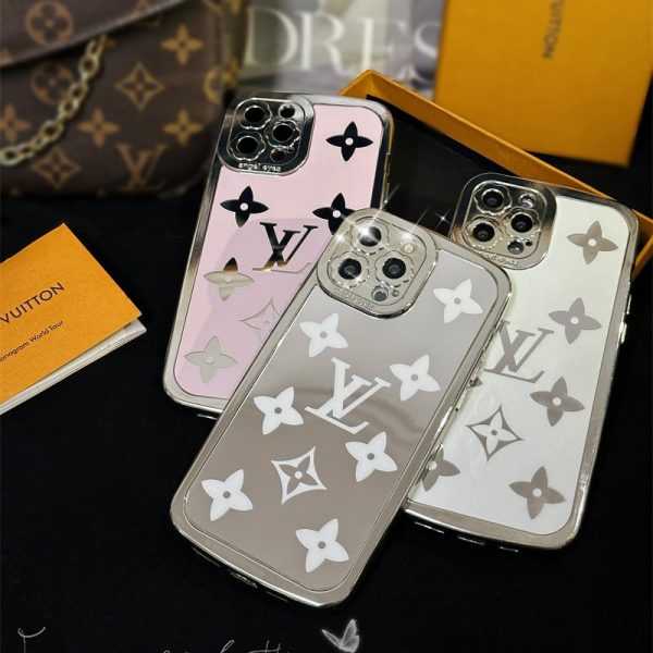 ヴィトン iphoneケース ミラー iphone15/15pro ケース 鏡 Vuitton スマホケース おそろい iphone14/13/12 ケース ハイ ブランド iphoneケース ブランド レディース カメラ 保護