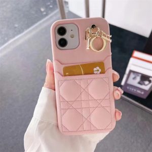 LADY DIOR風 IPhone17/air ケース ディオール iphone16/15plus ケース カード 収納 iphoneケース ハイブランド 女子 iphone14/13 ケース 可愛い iphone12/11 カバー おすすめ