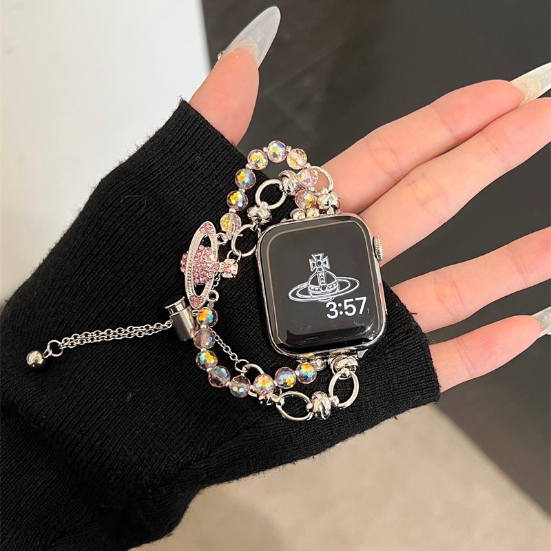 apple watch バンド ヴィヴィアン アップル ウォッチ バンド ブランド パール apple watch ブレスレット アップル ウォッチ バンド 可愛い レディース 