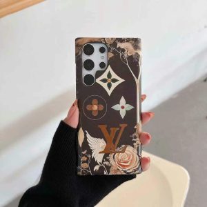 ルイヴィトン ギャラクシー S25 ultraケース ブランド galaxy s24/s24 ウルトラ ケース アンドロイドケース 花柄 galaxy s23/s22 ultra ケース レザー