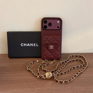 Alternative view of シャネル iphone18pro/17 ケース ショルダー chanel アイフォン17pro ケース 斜めがけ スマホ ショルダー ブランド レディース iphone16/15pro ケース ポケット 付き かわいい
