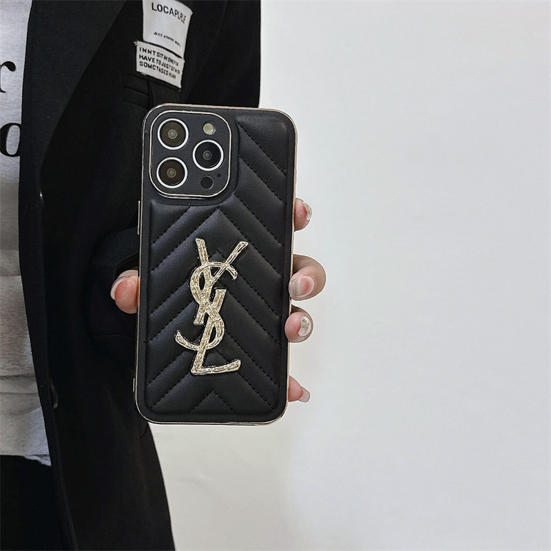 iphone17/17pro ケース サンローラン ysl iphone16/16proケース 携帯 ケース ハイ ブランド iphone15/14 ケース ブランド レディース iphone12 ケース かわいい メッキ