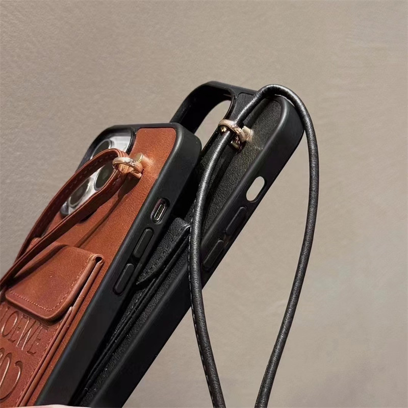 iphone17 ケース ロエベ iphone17pro ケース ハイ ブランド loewe 携帯ケース IPhone16/15plusケース カード 収納 おしゃれ iphone14/13/11pro ケース ペア ブランド お揃い