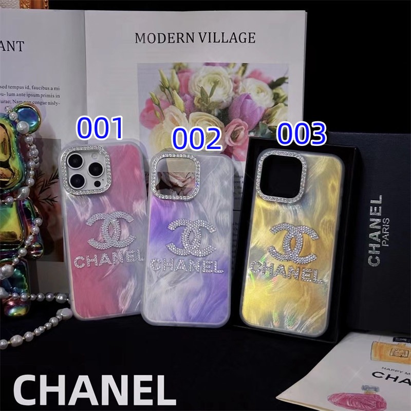シャネル スマホケース iphone16/16pro chanel iphoneケース キラキラ iphone15/15pro ケース 人気 女子 ブランド iphone14/13/12 ケース ハイ ブランド コピー iphoneケース かわいい