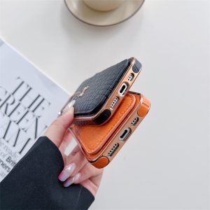 iphone17pro ケース ハイ ブランド iphone16 ケース エルメス 風 カード収納 iphoneケース iphone15/14/13 ケース ブランド 人気 iphoneケース クロコダイル 型押し