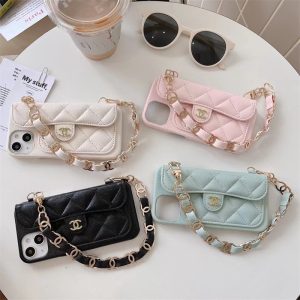 シャネル アイフォンエアー/17プロ ケース chanel iphoneケース チェーン 付き iphone16/16plus ケース 人気 女子 ブランド iphone15/14ケース ハイブランド iphone13promax ケース カード収納 かわいい