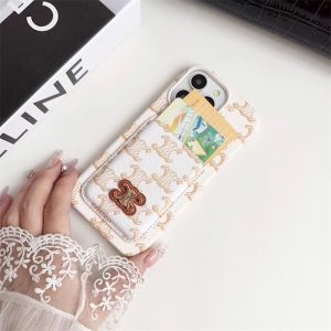 セリーヌ スマホケース iphone16/16pro celine iphoneケース カード収納 iphone15/14ケース ハイ ブランド iphone13/12プロ ケース 背面ポケット iphone ケース 女子 人気 かわいい