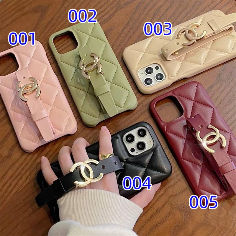 シャネル アイフォン ケース ベルト 付き chanel スマホケース iphone17 iphone17pro ケース ハイブランド iphone16/15/14 ケース ブランド 可愛い レザー