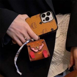 Alternative view of ケリー ドール チャーム airpods ケース ハイ ブランド airpods pro ケース エルメス airpods 第 三 世代 ケース 可愛い airpods アクセサリー バッグ チャーム ブランド エアーポッズケース おもしろ