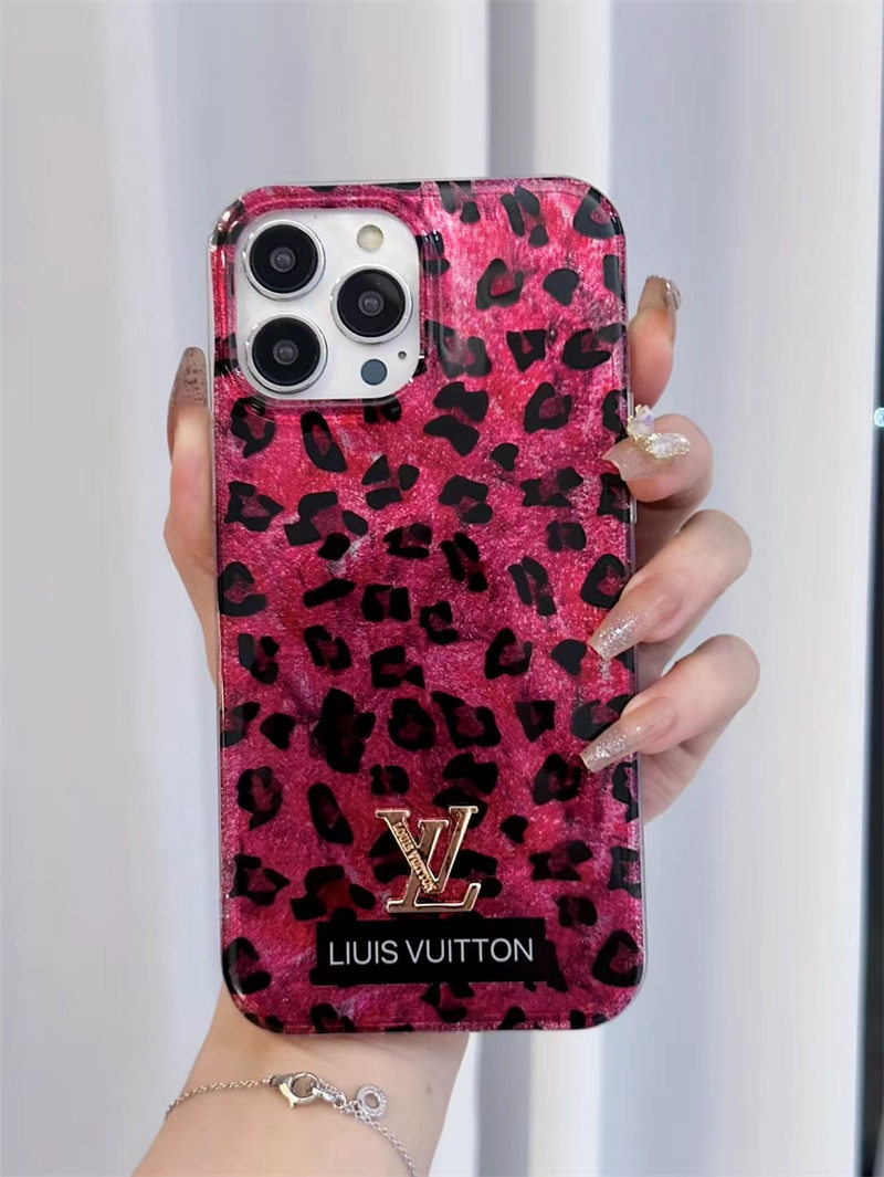 Louis Vuitton ヒョウ柄 レオパード ケース ピンク Louis Vuitton ヒョウ柄 レオパード コインケース ピンク