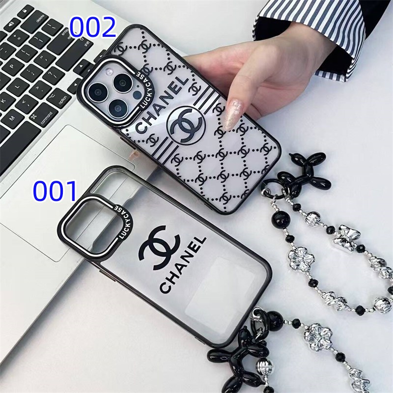 シャネル iphone ケース クリア chanel iphone17/16 ケース ストラップ 付き iphone17 プロ ケース ハイ ブランド iphone15/14ケース 透明 おしゃれ iphone13ケース クリア ブランド