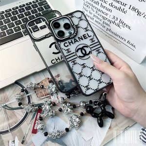 シャネル iphone ケース クリア chanel iphone17/16 ケース ストラップ 付き iphone17 プロ ケース ハイ ブランド iphone15/14ケース 透明 おしゃれ iphone13ケース クリア ブランド