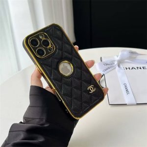 CHANEL iPhoneケース 黒 キルティング シャネル 風 iphone17 ケース カメラ保護 iphone16/15pro ケース