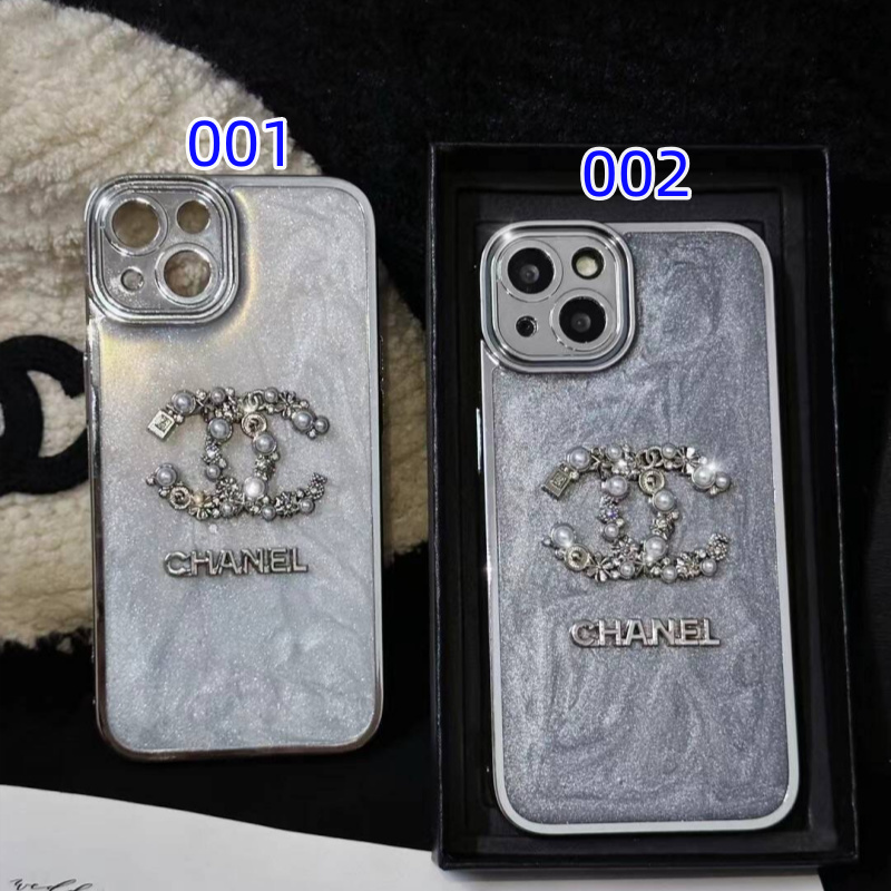 【クール×可愛い★】高級感溢れるデザイン！CHANELフォンケース シャネル iphone ケース ストラップ 付き アイフォン 16/16プロ