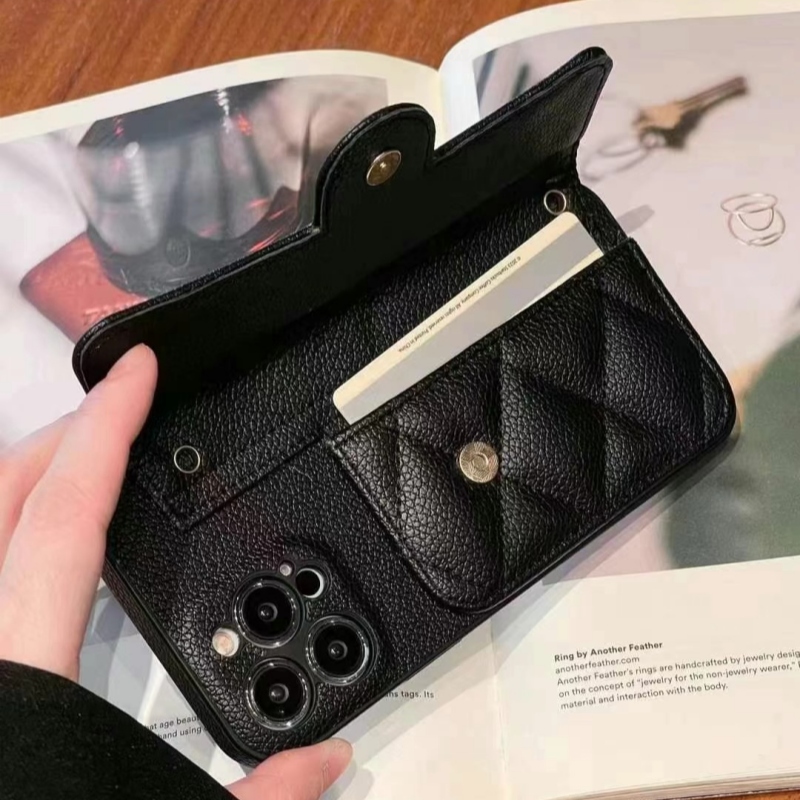 シャネル iphone17/17pro ケース ショルダー チェーン chanel スマホケース コピー スマホ ショルダー ブランド レディース iphone16/15/14ケース 斜めがけ ブランド カード入れ