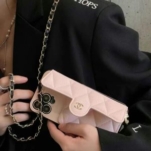 Alternative view of シャネル iphone17/17pro ケース ショルダー チェーン chanel スマホケース コピー スマホ ショルダー ブランド レディース iphone16/15/14ケース 斜めがけ ブランド カード入れ