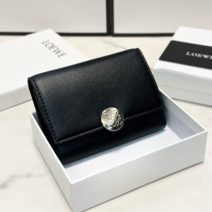 ロエベ 財布 コピー 財布 レディース ハイ ブランド loewe ウォレット 黒 財布 メンズ ブランド 財布 三 つ折り