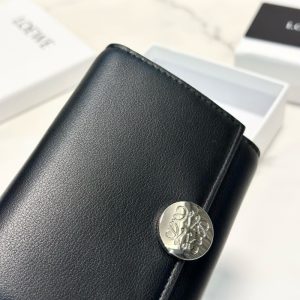ロエベ 財布 コピー 財布 レディース ハイ ブランド loewe ウォレット 黒 財布 メンズ ブランド 財布 三 つ折り