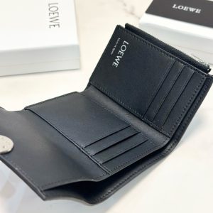 ロエベ 財布 コピー 財布 レディース ハイ ブランド loewe ウォレット 黒 財布 メンズ ブランド 財布 三 つ折り