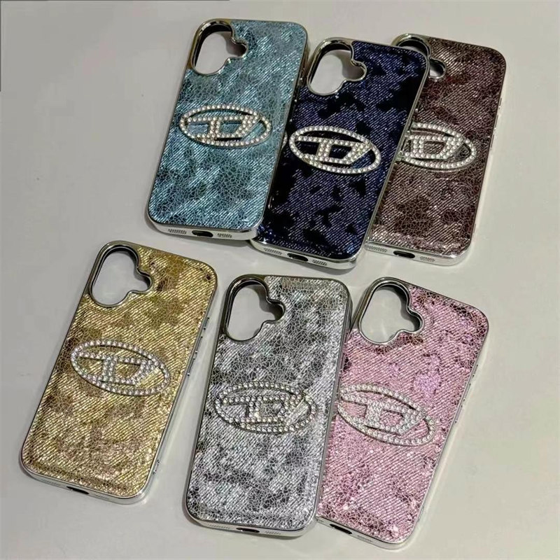 ディーゼル iphone16/16pro ケース キラキラ diseel スマホケース iphone15/15promax ケース 人気 女子 iphone14/13/12 ケース 韓国 可愛い iphone ケース キラキラ ブランド