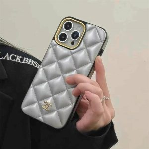 chanel iphone17/16 ケース ラムスキン シャネル アイフォン ケース iphone16pro ケース ハイ ブランド iphone15/14/13 カバー かわいい スマホケース ブランド 人気