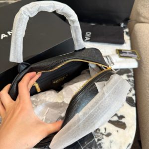 シャネル ハンドバッグ キャビア スキン chanel トート バッグ 黒 女性 バッグ 人気 40 代 ハイ ブランド バッグ ブランド レディース カバン 人気