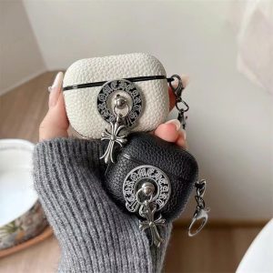 Alternative view of airpods 第 四 世代 ケース ブランド クロム ハーツ airpods ケース Chrome Hearts airpods pro ケース ハイ ブランド メンズ airpods 第三世代 ケース 韓国 エアポッツ ケース おしゃれ かっこいい