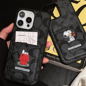 Alternative view of コーチ スヌーピー iphone17/16pro ケース coach iphone16e ケース ブランド iphonese2/se3 ケース お 揃い カップル iphone15/14 ケース キャラクター iphone ケース カード 収納 ハイ ブランド