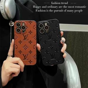Alternative view of ルイ ヴィトン スマホケース エンボス vuitton 風 iphone17/16 ケース iphone16pro/15pro ケース レザー ブランド iphone15/14 ケース メンズ ハイ ブランド スマホケース ブランド 人気
